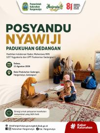 POSYANDU NYAWIJI PADUKUHAN GEDANGAN, KOLABORASI KADER, MAHASISWA KKN UST DAN PUSKESMAS GEDANGSARI I